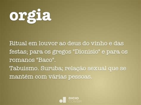 orgia o que é|Orgia